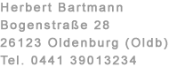 Kontaktadresse Herbert Bartmann